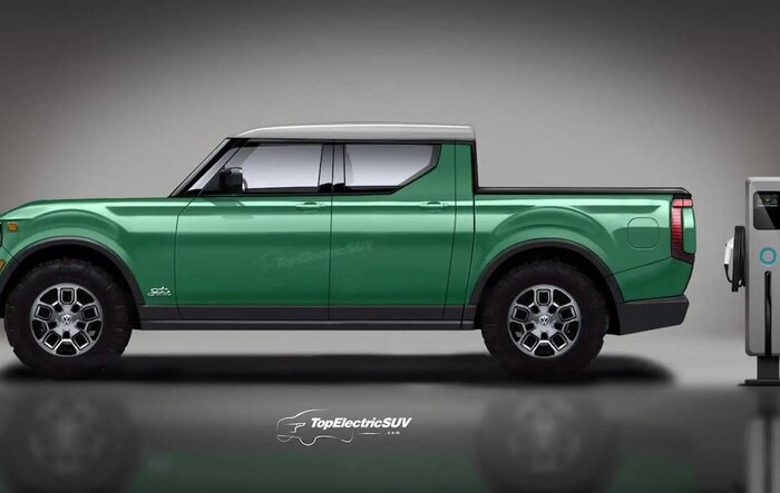 Scout EV pickup and SUV renderings previews